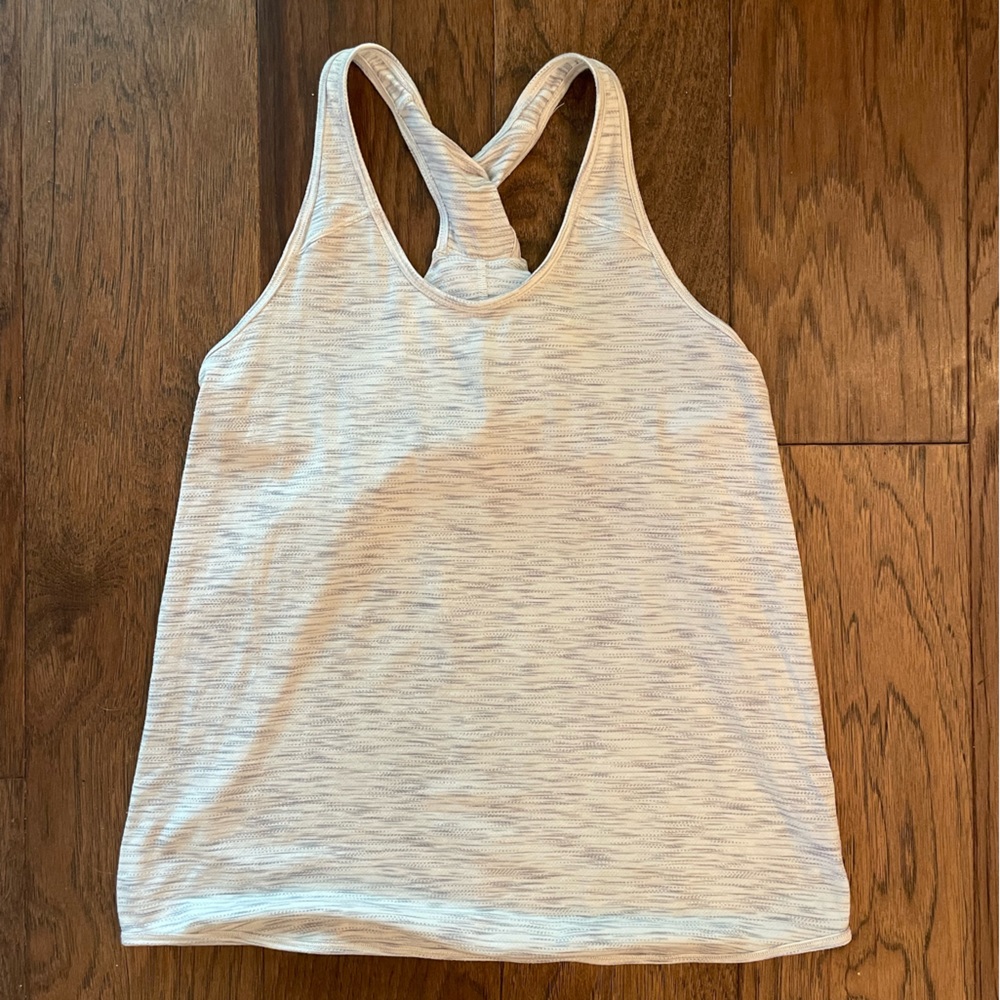 lululemon athletica Light Heathered Gray Tank Top